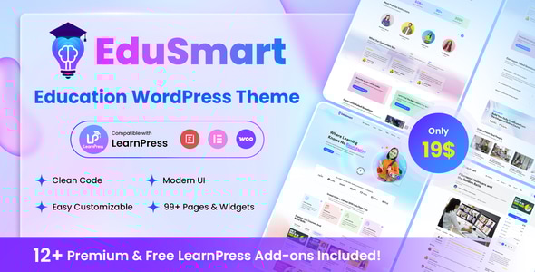 Education 1.0.5 - WordPress Theme  EduSmart