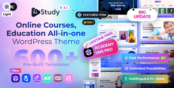 Education WordPress Theme  HiStudy