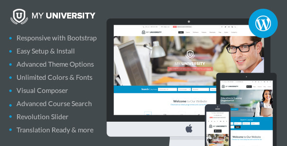 Education 1.3.6 - WordPress Theme  My University