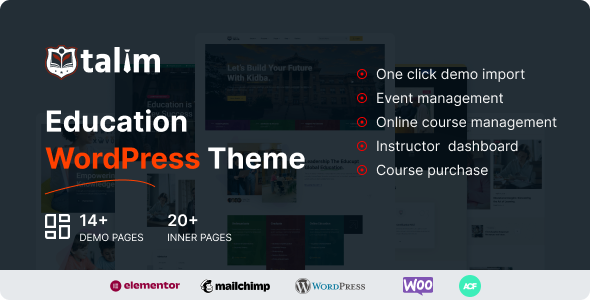 Education 1.0.1 - WordPress Theme  School Education Website  LMS WordPress theme