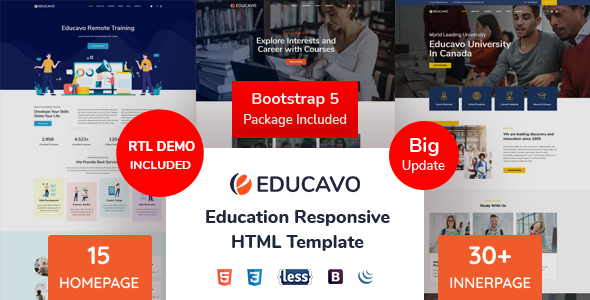 Educavo 30.0 - Education HTML Template