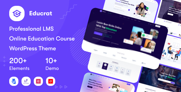 Educrat 1.0.37 - Online Course Education WordPress Theme