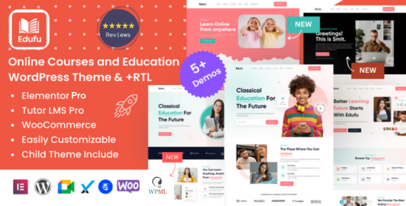 Edufu 9.7 - Education & Online Courses WordPress Theme