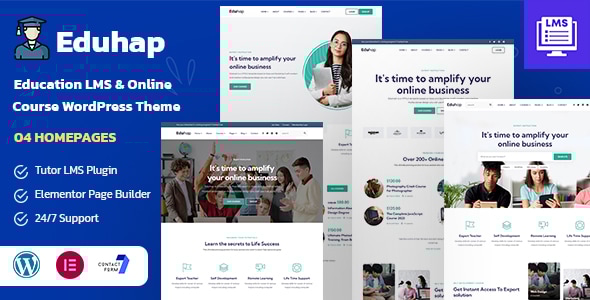 Eduhap 1.7 - Education LMS WordPress Theme