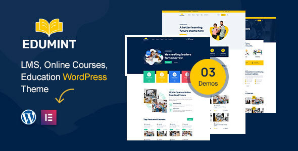 Edumint  LMS Online Courses Education WordPress Theme