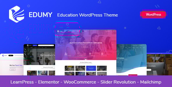 Edumy 1.2.36 - LMS Online Education Course WordPress Theme