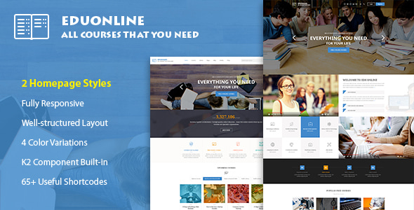 Eduonline 3.10.1 - Education & University Joomla Template