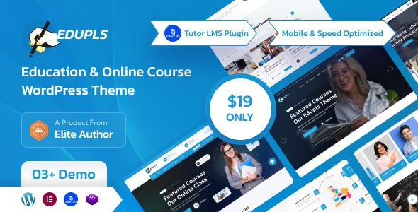 Edupls 1.0.5 - Education & Online Course WordPress Theme