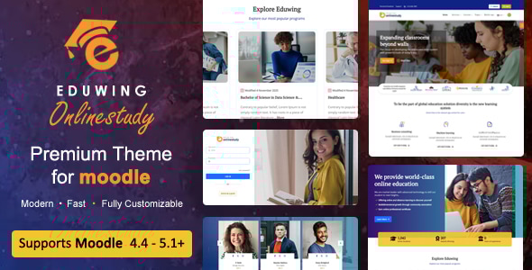 Eduwing  Responsive Premium Moodle Theme