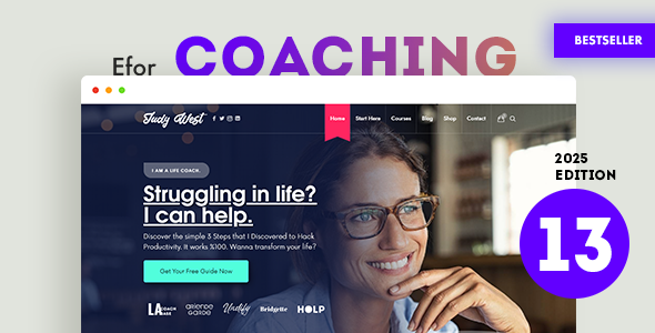 Efor 70.0 Coaching & Online Courses WordPress Theme