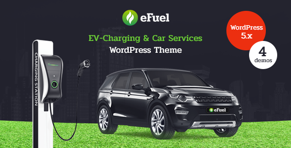 Efuel 1.1 - Electric Car Rental & EV Charging WordPress Theme