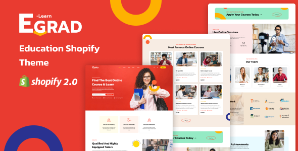 Egrad 1.4 - Education Online Course Shopify Theme