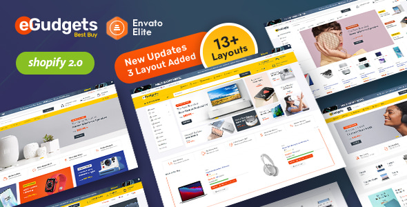 eGudgets 8.0 - Multipurpose Electronics Shopify OS 2.0 Theme