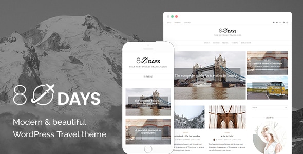 EightyDays 2.0 - A WordPress Theme For Travel Blogs