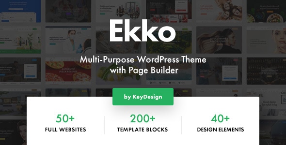 Ekko 5.4 Multi-Purpose WordPress Theme with Page Builder
