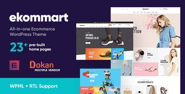 ekommart 3.9.0 All-in-one eCommerce WordPress Theme