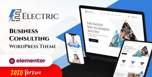 Electric 5.8.1 - Elementor Business Consulting WordPress Theme