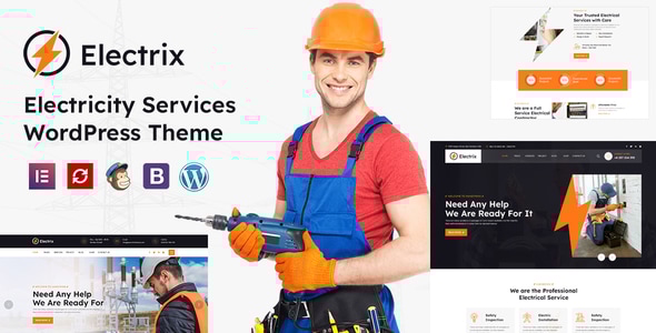 Electrik 1.3 - Electricity Services WordPress Theme