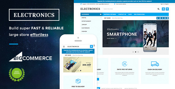 Electronics 2.0 - Supermarket Responsive BigCommerce Theme