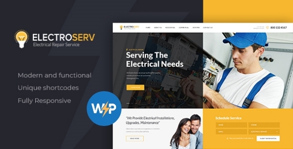 ElectroServ 1.5.4 - Fixing & Repair Service WordPress Theme