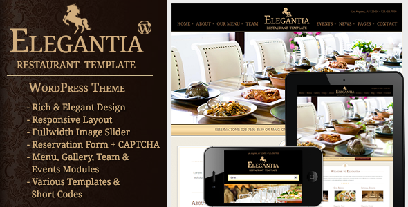 Elegantia 6.7 - Restaurant and Cafe WordPress Theme