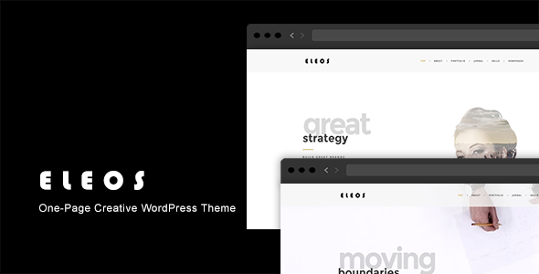 Eleos 6.5 - One-Page Creative WordPress Theme
