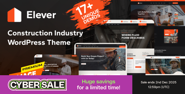 Elever - Construction WordPress Theme