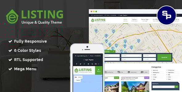 eListing 1.0.2 - Responsive Real Estate Joomla Template