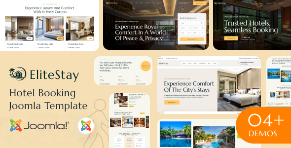 EliteStay - Hotel Booking Joomla Template Multipurpose