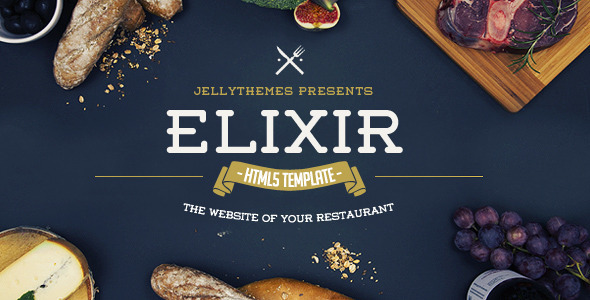 Elixir 3 - Restaurant HTML Responsive Template