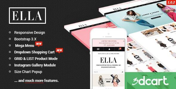 ELLA - Responsive 3dCart Template (Core)