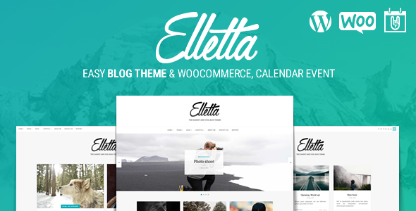 Elletta 1.2 - Blog News Calendar & Shop Theme WordPress