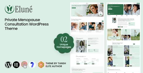 Elune - Private Menopause Consultation & Midlife Wellness WordPress Theme