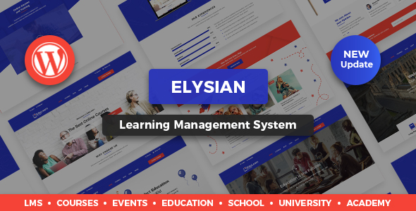 Elysian - WordPress School Theme  LMS