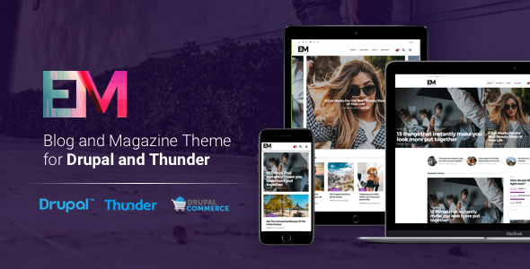EM 1.6.0 - Blog & Magazine Drupal Theme