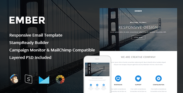 Ember - Responsive Email  StampReady Builder