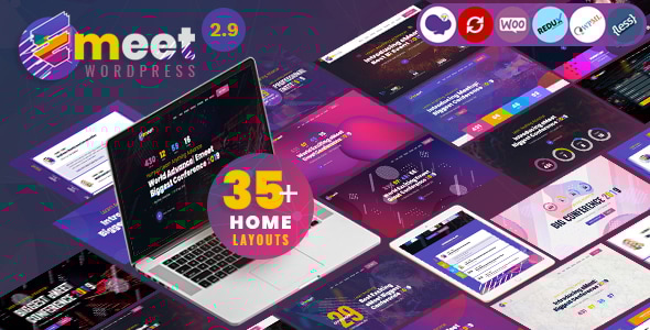 Emeet 2.9.0 - Event Conference & Meetup WordPress Theme