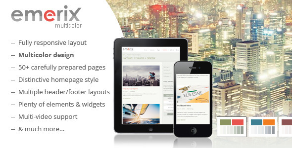 Emerix 1.1.2 - Responsive HTML5 Template