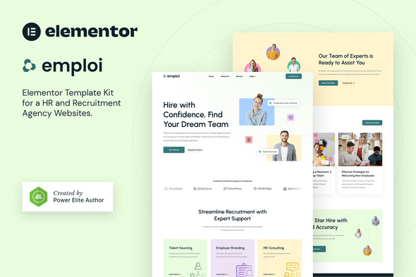 Emploi  Human Resources & Recruitment Agency Elementor Template Kit