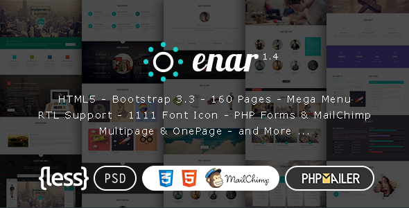 Enar 1.4 - Responsive Multi-Purpose HTML5 Template