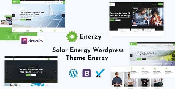 Enerzy 1.2 - Wind & Solar Energy WordPress Theme