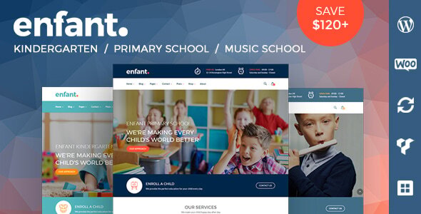 Enfant 3.1.18 - School and Kindergarten WordPress Theme