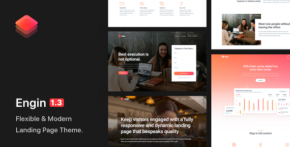 Engin 1.3 - Multipurpose Landing Page WordPress Theme