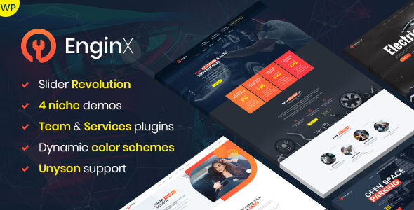 EnginX  Auto Repair Service WordPress Theme