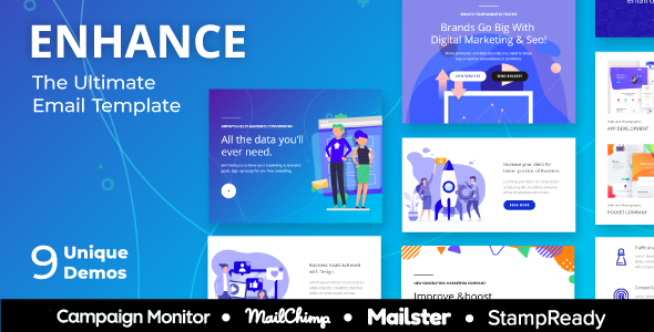 Enhance 1.1.0 - Multipurpose Responsive Email Template for SEO and Digital Agency