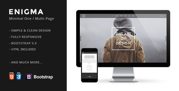 Enigma  Creative Responsive Minimal Drupal 7.6 Themes