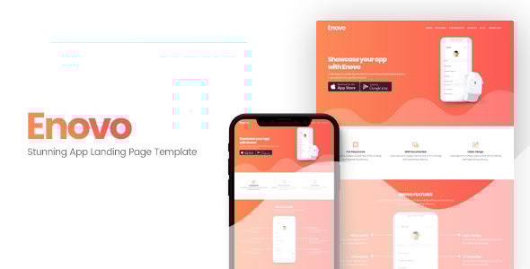 Enovo 1.0 - App Landing Page Template
