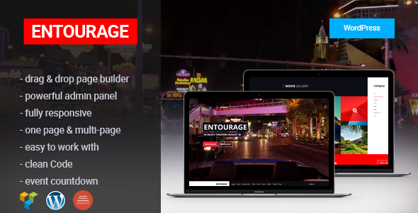 Entourage 0.1 - MovieFilmCinemaTV WordPress Theme