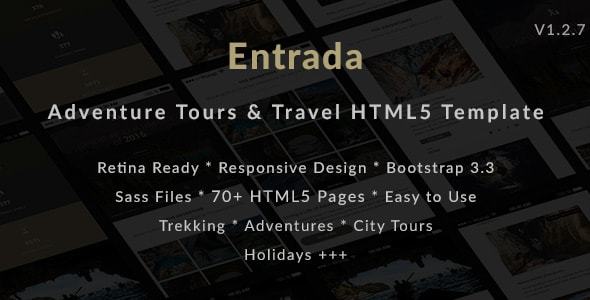 Entrada 1.2.7 - Tour Travel Booking HTML Template