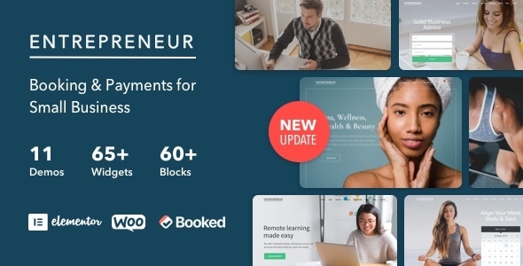 Entrepreneur 4.2 - Booking for Small Businesses WordPress Theme